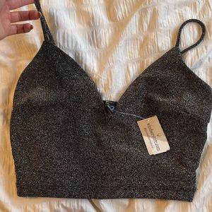 NWT sparkly crop top